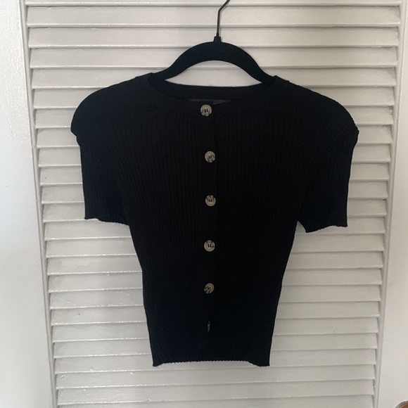 corduroy black top - Picture 2 of 3